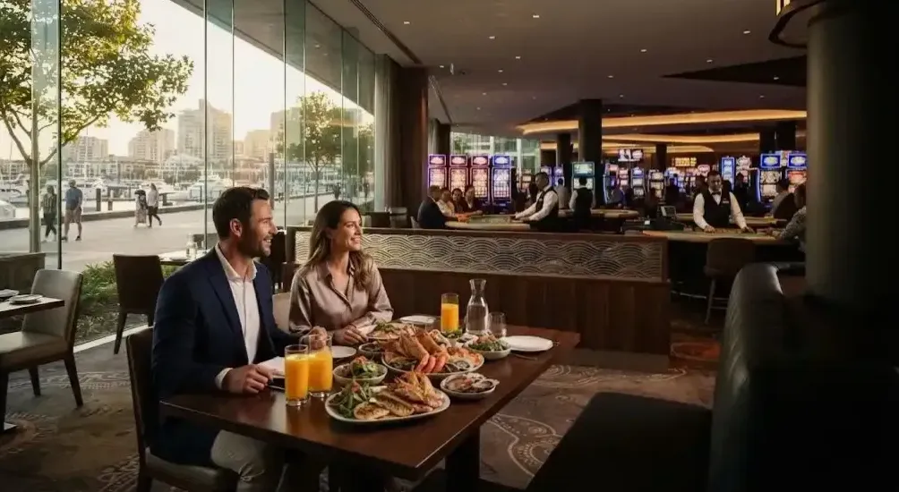 Casino table at Crown Perth